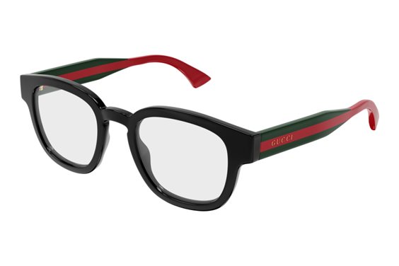 Montatura vista Gucci Uomo GG1992O001-BLACK-GREEN-TRANSPARENT48 - GG1992O001-BLACK-GREEN-TRANSPARENT48